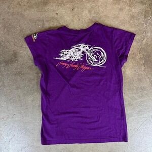 Vintage Y2K Orange County Choppers purple tee Women's Size Medium